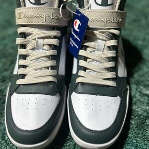 Champion High-Top Athletic Sneakers - “Olive and Green”